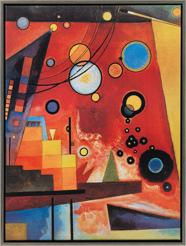Wassily Kandinsky: Bild &quot;Schweres Rot&quot; (1924), gerahmt - Bild 1