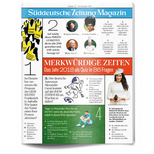 Süddeutsche Zeitung Magazin Heft 52, 2018 - Bild 1
