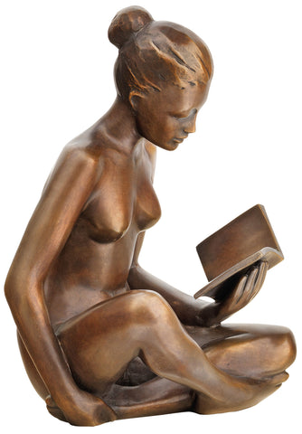 SIME: Skulptur &quot;Lesende&quot; (2018), Bronze - Bild 1