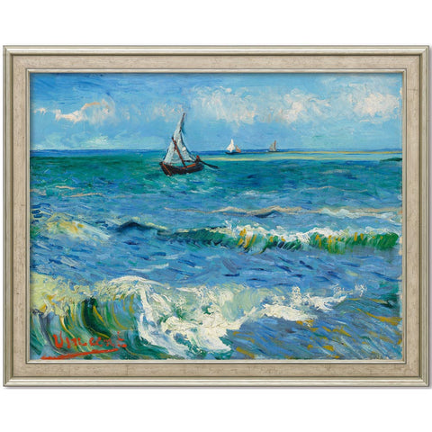Vincent van Gogh: Bild &quot;Das Meer bei Les Saintes-Maries-de-la-Mer&quot; (Silber gerahmt) - Bild 1