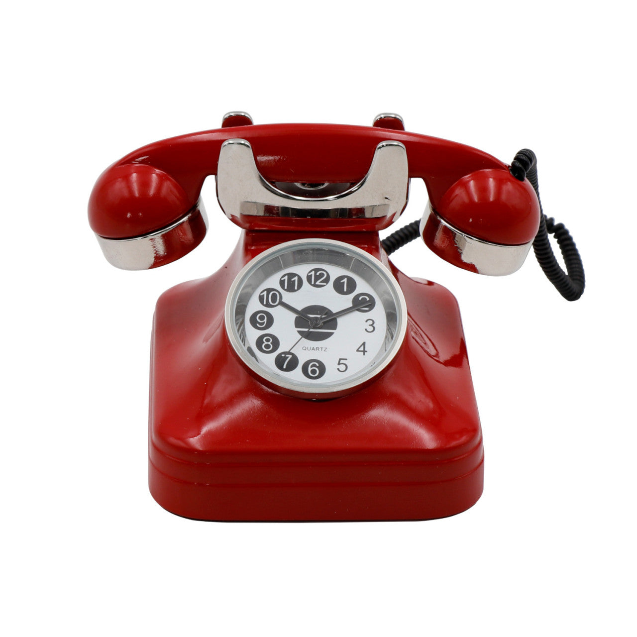 Tischuhr - Rotes Telefon