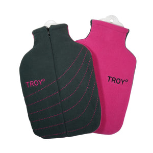 TROY Premium Wärmflasche - grau pink