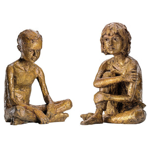 Valerie Otte: 2 Skulpturen &quot;Paul&quot; und &quot;Martha&quot; im Set, Bronze - Bild 1