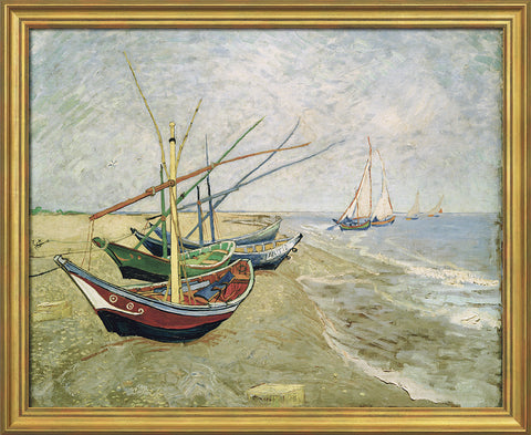 Vincent van Gogh: Bild „Fischerboote am Strand von Les Saintes-Marie-de-la-Mer“, Arles, Juni 1888 - Bild 1